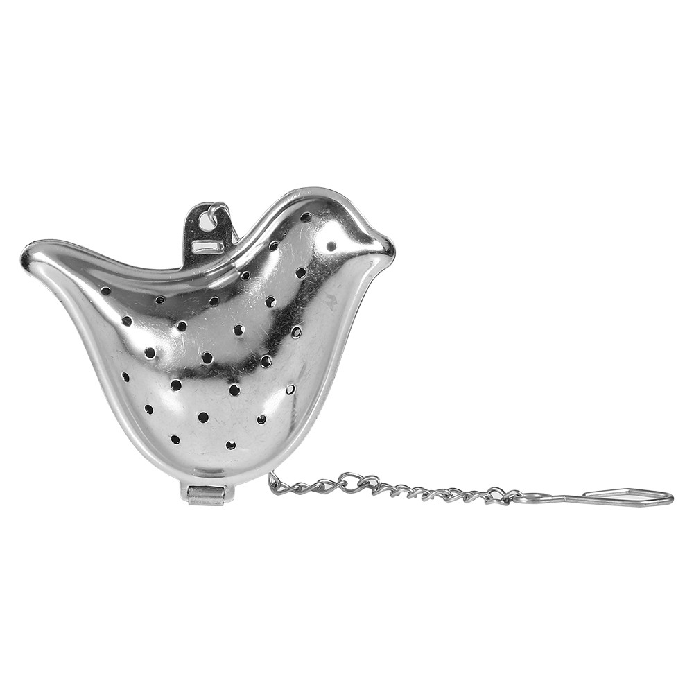Bird Chain Stainless Steel Loose Tea Leaf Infuser Ball Strainer Filter Dif KRI✈️