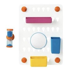 IKEA LADDAN Kids Bathroom Wall Organizer MCM Colorful Montessori - New Sealed
