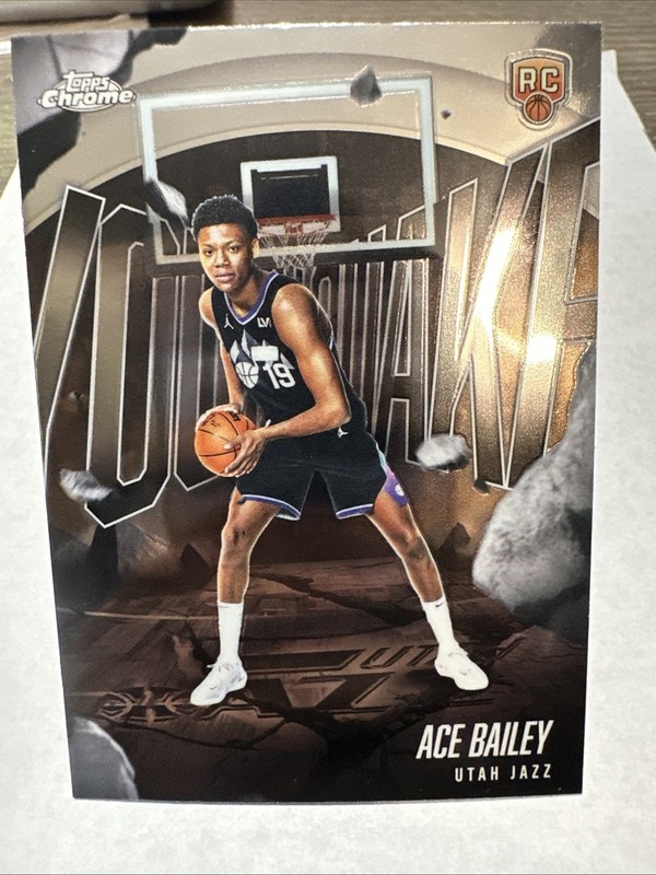 Topps Chrome 2025-26 Youth Quake Utah Jazz Ace Bailey RC Base