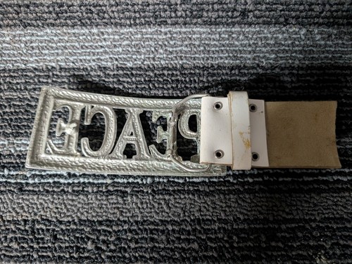 Vintage Peace Belt Buckle - Picture 4 of 4