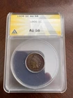 1906 INDIAN HEAD CENT PENNY,  ANACS AU58