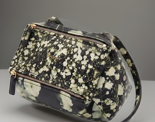 【Authentic】Givenchy Pandora Mini Floral Leather Crossbody Shoulder Bag Multicolo
