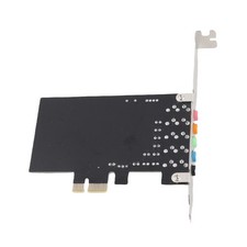 1 Pcie 5.1 Channel Sound Card Audio For Gaming PC NEW