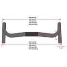 44cm Syntace Racelite 6 Carbon Road Handlebar — photo 8