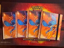 Disney Lorcana Winterspell Rockstar Stitch 80 Card Binders - Lot of 4