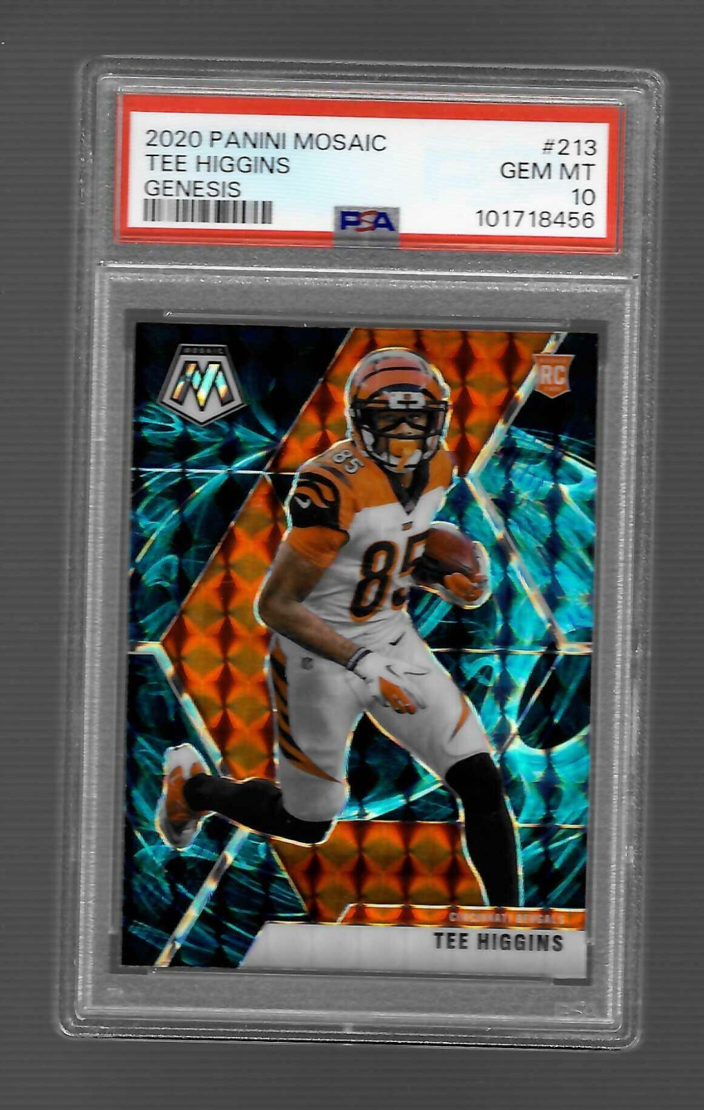 2020 Panini Mosaic - Tee Higgins #213 Genesis Mosaic Prizm (RC)