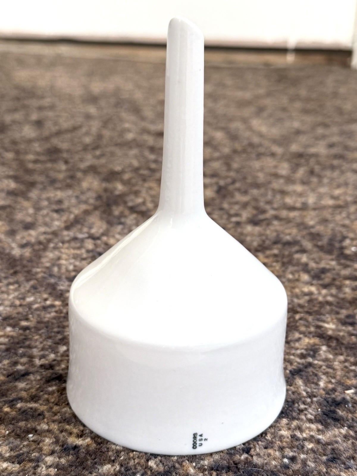 Vintage Coors USA Porcelain Perforated Funnel #2
