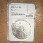 U.S. Mint 2023 American Silver Eagle $1 1oz .999 Silver NGC MS69 8668015-028 — photo 1