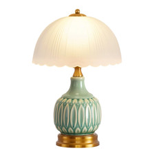 Vintage Lamp for Living Room,16" Modern Ceramic Table Lamps for Bedroom,Retro Be Vintage Lamp for Living Room,16" Modern Ceramic Table Lamps for Bedroom,Retro Be - Image 1