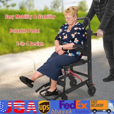 Mobility Chair Medical Emergency Patient Transfer Chair 4-wheel Evacuation Chair