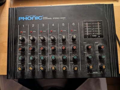 Phonic BKX 8600 6 Channel Stereo Mixer