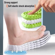Orthopedic Supersoft Insoles for Sports Shoes 4D Shock Absorption Inserts