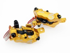 Juin Tech GTP6 Gold 6-Piston Post Mount Bicycle Hydraulic Disc Brake MTB ebike