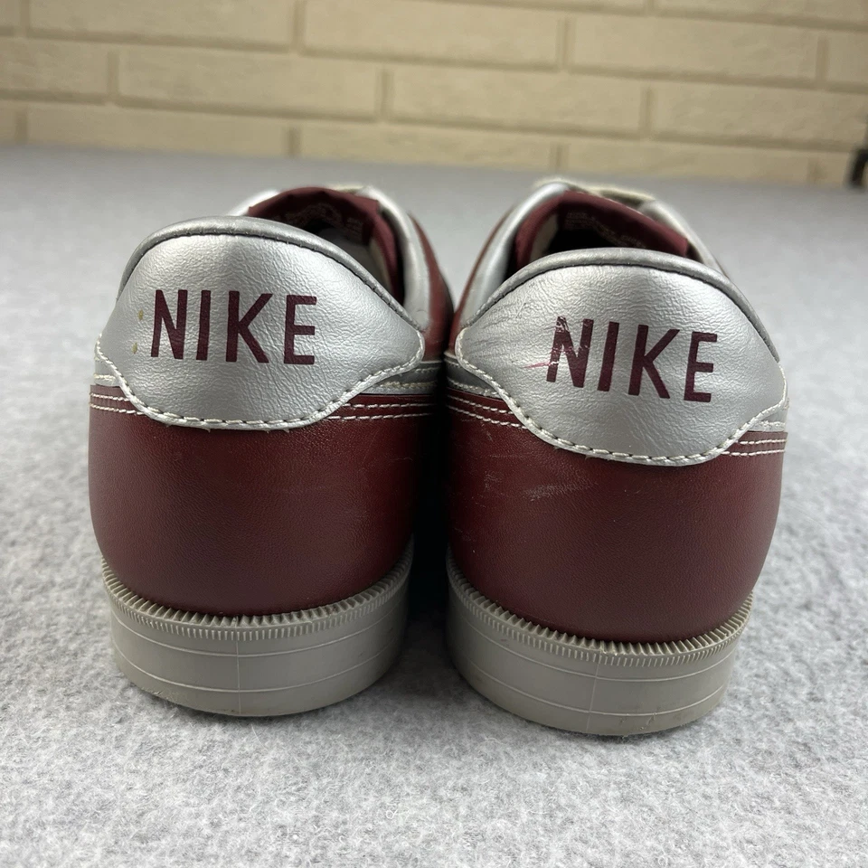 Vintage 1980s Nike Bowling Shoes Womens Size 8 Maroon Red Swoosh 830507sn - Image 4 of 4