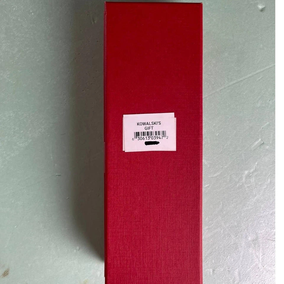 Tapón de vino Cherish the Season Gnome Santa 6" de cerámica pintado nuevo con etiquetas en caja  Foto 3 de 4