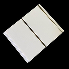 12x Gloss White Chrome PVC Shower Panels Bathroom Ceiling Wet Wall Cladding
