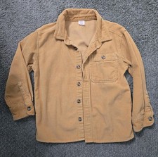 Wonder Nation Corduroy Dressy Button Up Jacket Boys Size M 8 Gold Long Sleeve