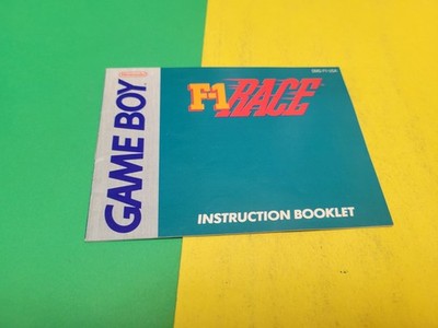 Nintendo Game Boy F-1 Race Instruction Booklet