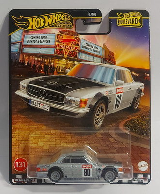 HOT WHEELS PREMIUM `80 MERCEDES-BENZ 500 SLC RALLYE BOULEVARD #131 REAL RIDERS