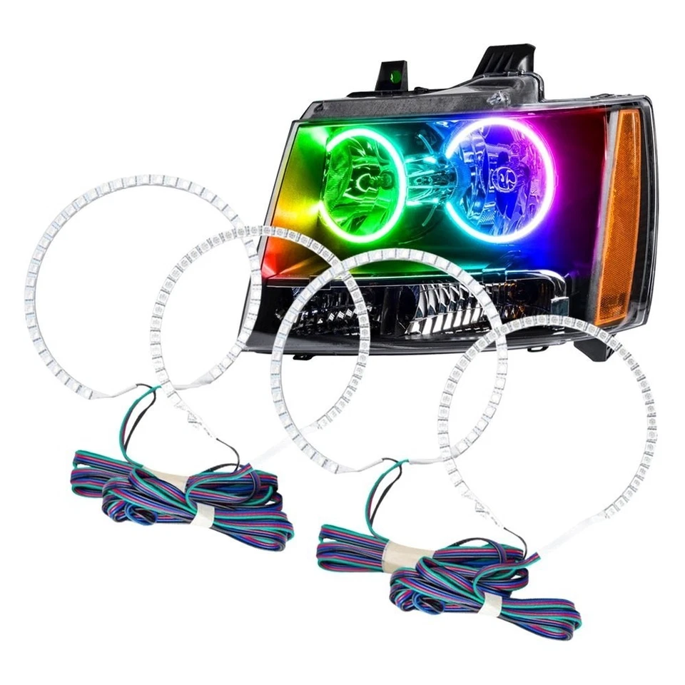 LED Halo Headlights Factory Surface Add On Custom Lights ColorSHIFT 2224-504 Foto 2 de 4