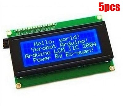 5Pcs 20X4 Character Blue IIC/I2C/TWI/SP  I Serial INTERFACE2004 Lcd Module Ne qr