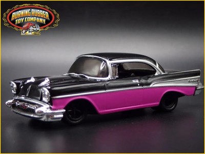1957 57 CHEVY CHEVROLET BEL AIR PINK 1:64 SCALE COLLECTIBLE