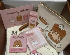 Pusheen Box Summer 2025 Sweet Treats sub box wristlet, bandana, mirror