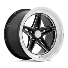 18x8 American Racing Vn514 Groove Gloss Black Milled Wheel 5x5 0mm