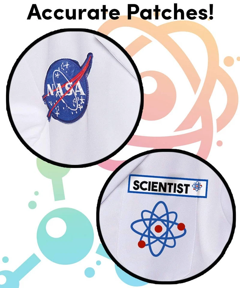 Fantasia infantil foguete cientista laboratório casaco fantasia infantil, multi, ... - Imagem 2 de 2