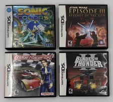 CIB Nintendo DS Lot Sonic Colors Ridge Racer Star Wars Episode 3 Blades Thunder