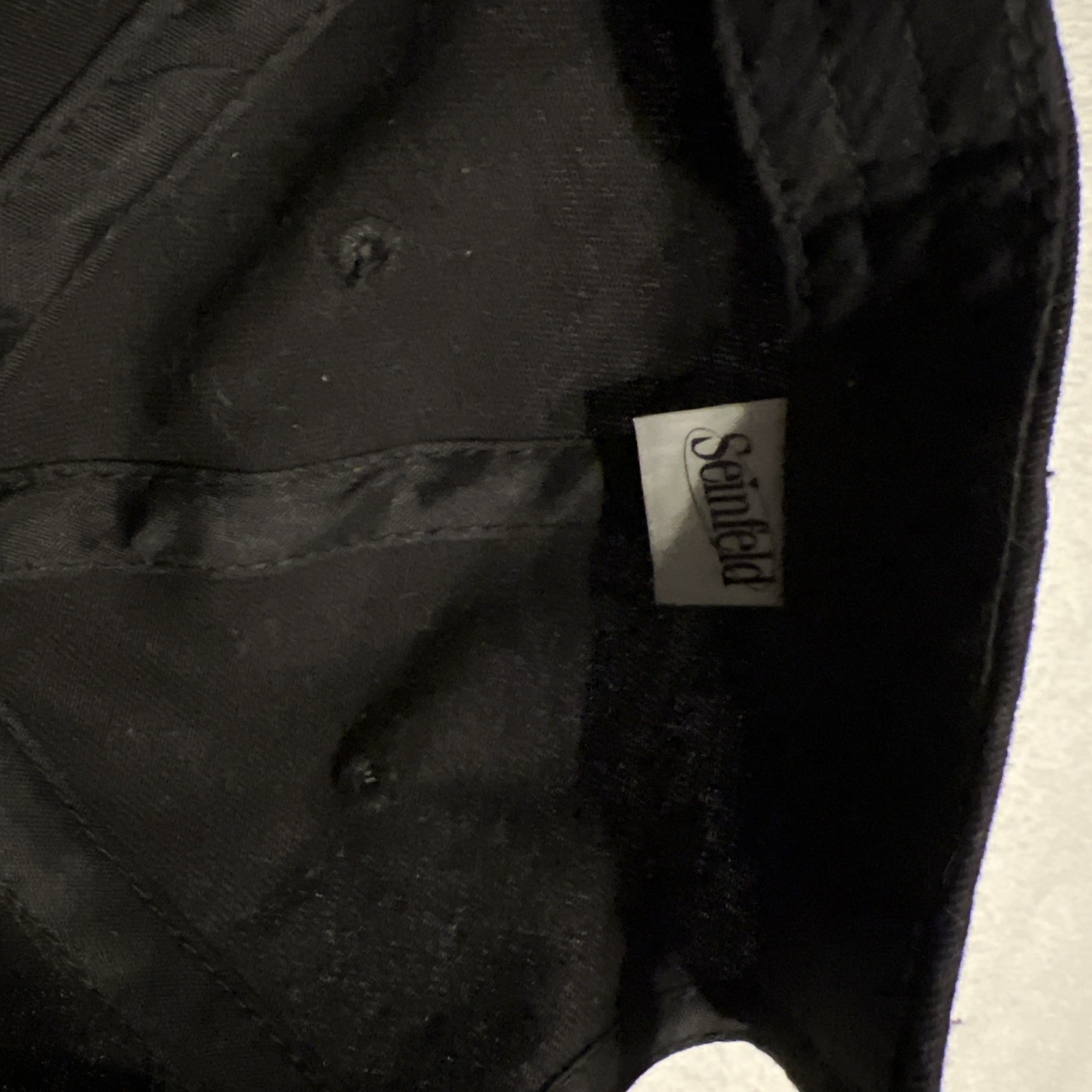 Seinfeld Black Hat Strap Back Adjustable Stitch L… - image 8