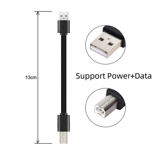 Cavo FPC sottile piatto dati USB 2.0 Type-A maschio a Type-B 13 cm per scanner, disco e - Foto 2 di 5