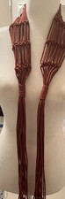 Belt VTG Fringe Braided Burnt Orange Belt Size 25