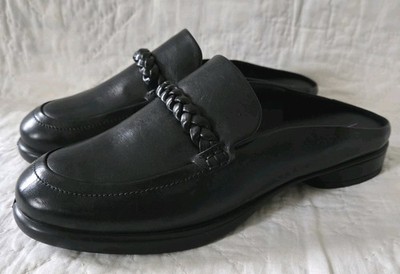 ECCO Sculpted LX  Leather Slip-On Comfort Mules BLACK Size 39 8 - 8.5  NEW