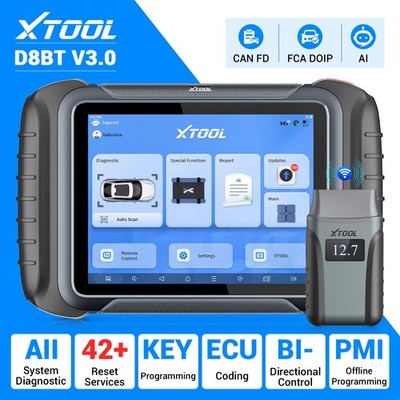 2026 XTOOL D8BT V3.0 Drahtloses Fahrzeugdiagnosegerät   Vollsystem-OBD2-Scanner