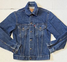 LEVI'S 70's Vintage Denim Trucker Jacket - Size 36 - Made In USA - 70505 0217