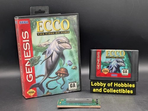 Ecco The Tides of Time ( Sega Genesis ) Near Mint & Case - Authentic - Tested