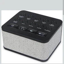 White Noise Sound Machine, Protable Travel Noise Sound Machine for Sleep with 10