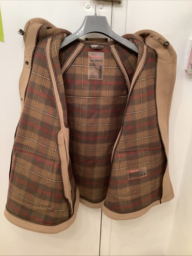 Prada Wool Cape Beige Peacoat Hooded Women Size 42 / M-L+ Hanger & Shopping Bag - Picture 15 of 23