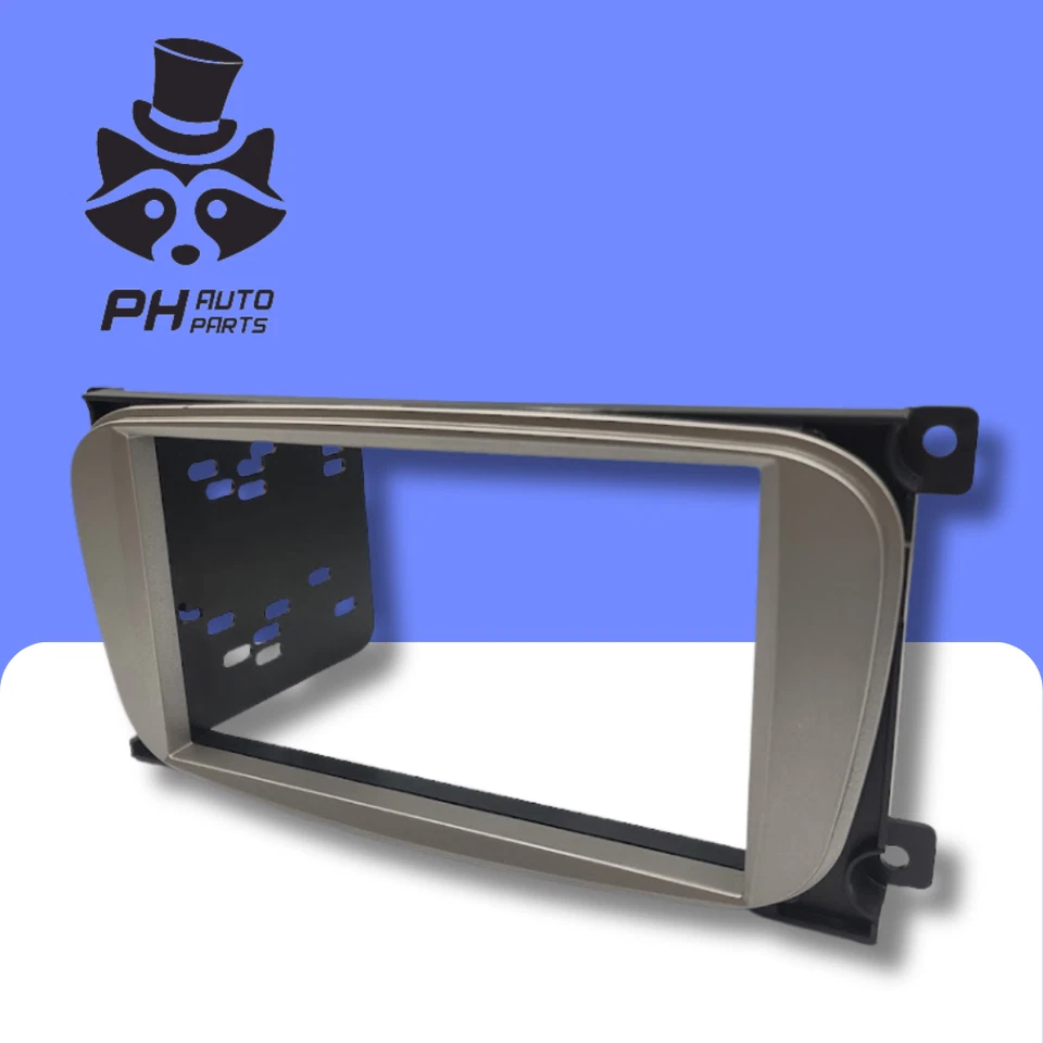 Ford Galaxy and S-Max 2006-2015 Radio Fascia Adapter Panel Double DIN SILVER - Image 4 of 4