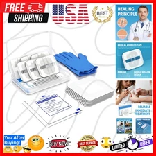 Compact Emergency Wound Closure Device - 6 Sterile Strips for Outdoor & Home