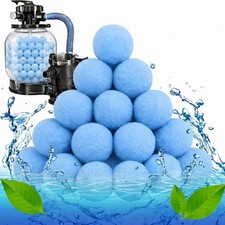 3 Lbs Pool Filter Balls for Sand Filter, Reusable Pool Fiber Filter Balls Replac