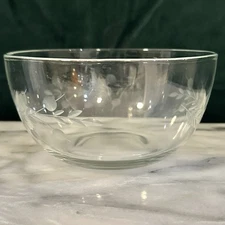 Princess House Heritage 5” Crystal Bowl Etched