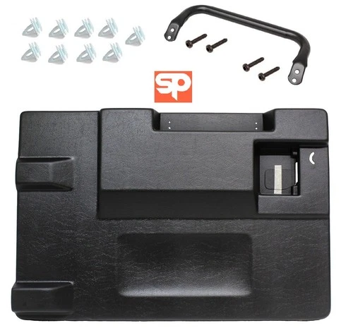 Refresh Kit BLACK Rear Door Card Interior Trim Panel & Handle for Defender 02-16