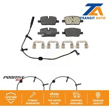 Rear Semi-Metallic Disc Brake Pads And Wear Sensors Kit For Cadillac CT6