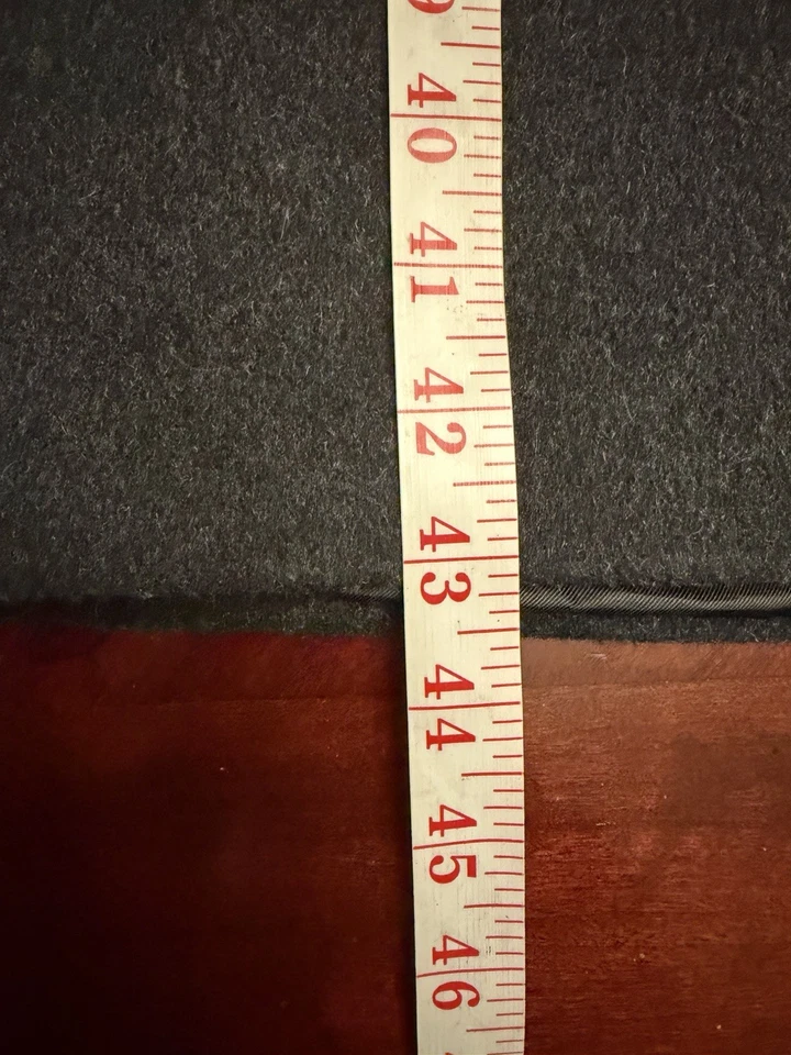 Abrigo de hombre Bradley Jons negro carbón lana cachemir talla 42 bolsillos Foto 4 de 4