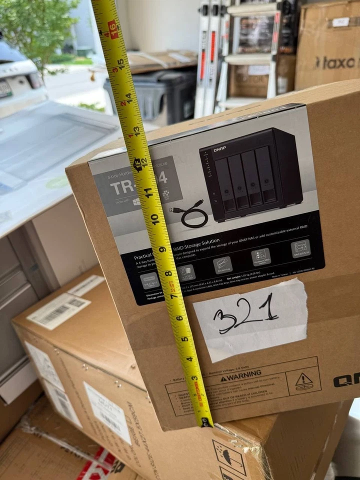 QNAP 4 Bay USB 3.0 RAID Expansion Enclosure DAS (Correct Attached Storage) - Bla - Image 3 of 4