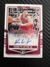 2024-25 Panini Donruss Optic Kenneth Lofton Jr. Signature Series #SS-KFJ Bulls