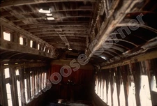 RGS Railroad Inside old coach Vance Junction 10-10-76 35mm Slide Chione (4369)