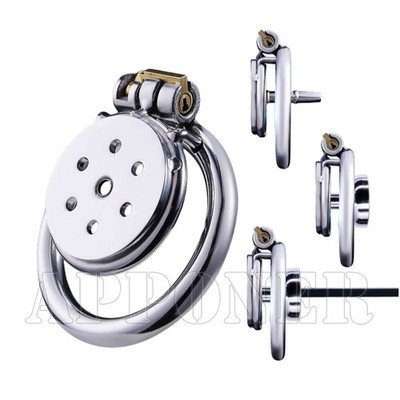Multiple Style Metal Flat Cage with Tube Sissy Hidden Lower Body Chastity Device